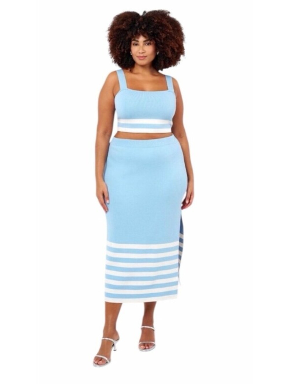 Edited by Remi Bader Blue Maxi and Crop Set Size XL
